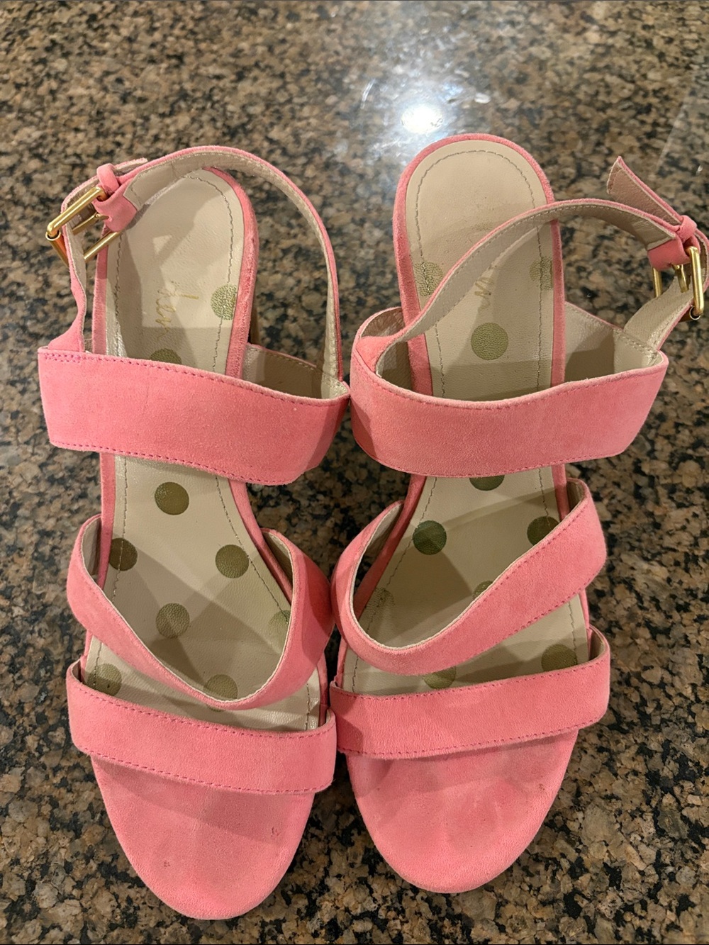 Boden pink suede heels size EU 39.